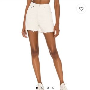 White Agolde Dee Jean Shorts 24 never worn